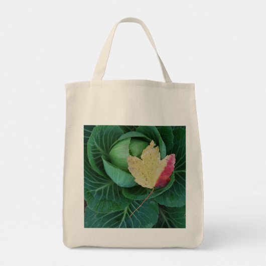 Tote Bag with Goldfinch /Cabbage with Fall Leaf (Achterkant)