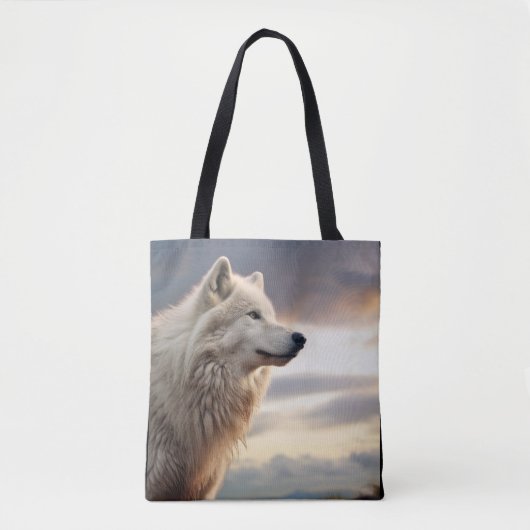 Tote Bag Wolf Animal Nature sauvage majestueuse (Devant)
