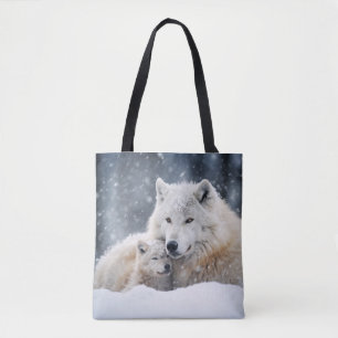 Tote Bag Wolf Animal sauvage Beauté Liberté Art sauvage