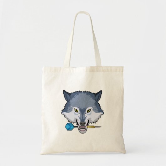 Tote Bag Wolf aux fléchettes avec Dart (Devant)