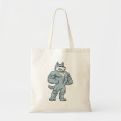 Tote Bag Wolf comme Bodybuilder extrême (Devant)