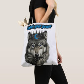 Tote Bag wolf king unlock your power (De près)