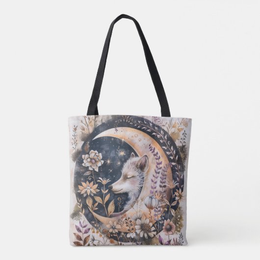 Tote Bag Wolf Moon (Dos)