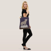 Tote Bag Wolf Pup Howling (Sur le modèle)