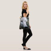 Tote Bag Wolf Stare (Sur le modèle)