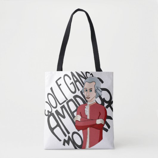 Tote Bag Wolfgang Amadeus Mozart (Devant)