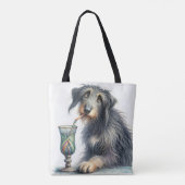 Tote Bag Wolfhound irlandais avec soda (Dos)