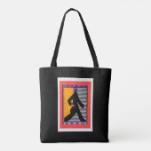 Tote Bag Woman Strolling Black (Dos)
