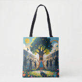 Tote Bag women llegging covered kids dreams (Devant)