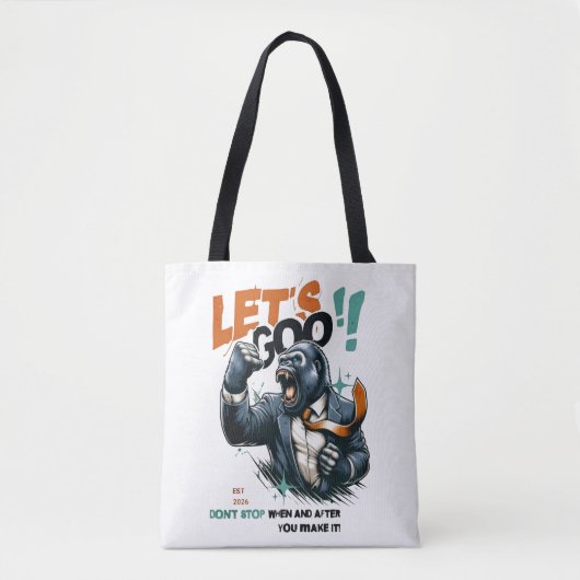 TOTE BAG WOMEN'S LET'S GOO LESSONS LEARN  BAG  (Devant)