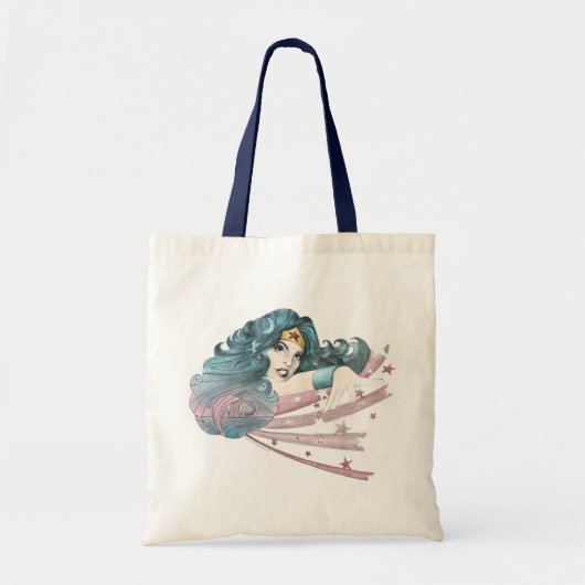 Tote Bag Wonder Woman Dolphin and Stripes (Devant)