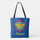 Tote Bag Wonder Woman | Logo Cercle & Etoiles (Dos)