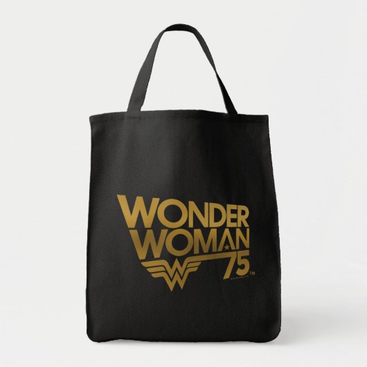 Tote Bag Wonder Woman Logo Or du 75e anniversaire (Devant)