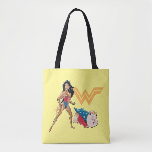 Tote Bag Wonder Woman & PB (Devant)