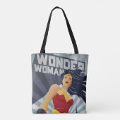 Tote Bag Wonder Woman Retro City Sunburst (Dos)