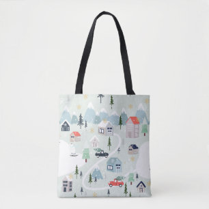 Tote Bag Wonderland d'hiver : Ours polaire Noël