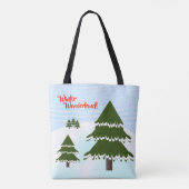 Tote Bag Wonderland Evergreen Trees (Dos)