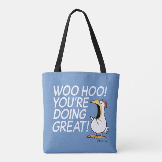 Tote Bag WOO HOO ! TU FAIS BEAUCOUP ! Sandra Boynton (Dos)