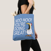 Tote Bag WOO HOO ! TU FAIS BEAUCOUP ! Sandra Boynton (De près)