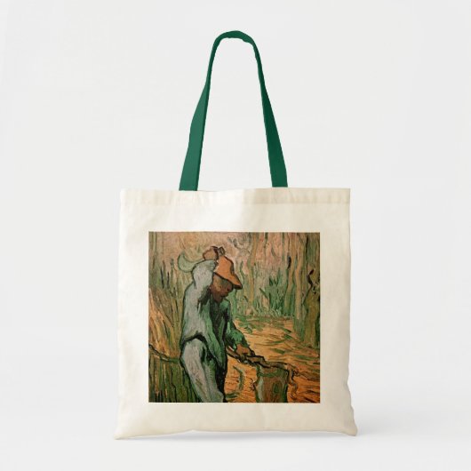 Tote Bag Woodcutter (après Millet) par Vincent van Gogh (Devant)