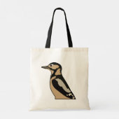 Tote Bag Woodpecker Cute Illustration (Dos)