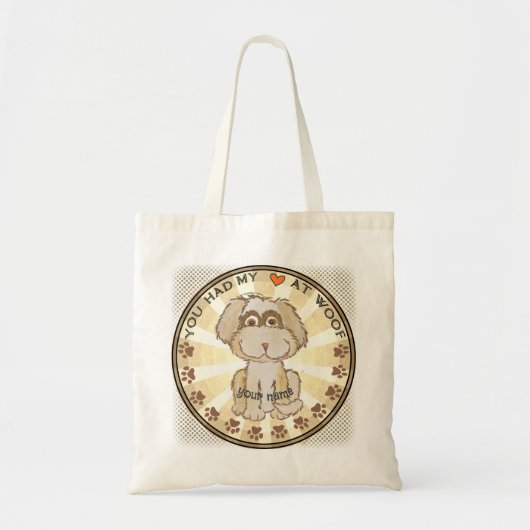 Tote Bag Woof Chien (Devant)