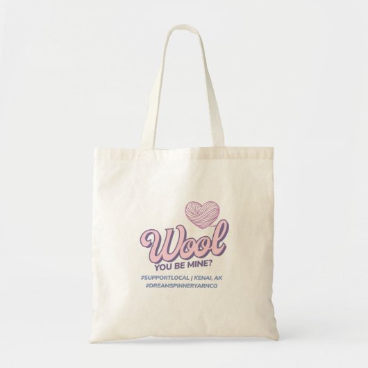 Tote Bag Wool you be mine? (Devant)