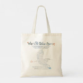 Tote Bag World Word Blue Heron Fourre-tout (Dos)