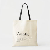 Tote Bag World's Best Ever Aunt, Auntie Definition (Devant)