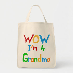 Tote Bag WOW Je suis un grand-mère T-shirts et cadeaux
