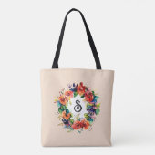 Tote Bag Wreath aquarelle (Dos)
