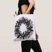 Tote Bag Wreath de Noël (De près)