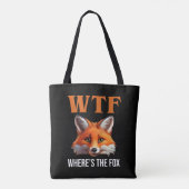 Tote Bag WTF - Où est le Fox (Dos)