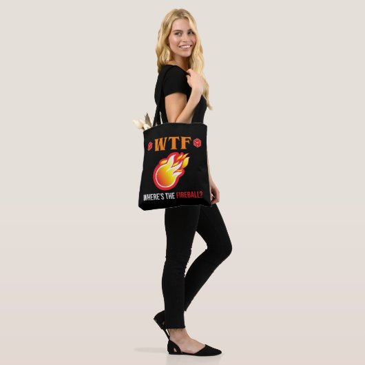 Tote Bag WTF - Où est The Fireball ? (Sur le modèle)