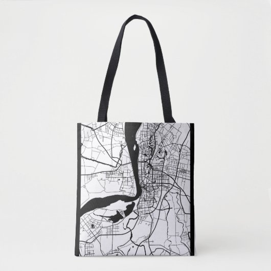 Tote Bag Wuhu China City Map (Devant)