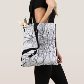 Tote Bag Wuhu China City Map (De près)