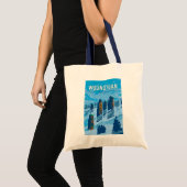 Tote Bag Wulingyuan zone Pittoresque Chine Voyage Art Vinta (Devant (produit))