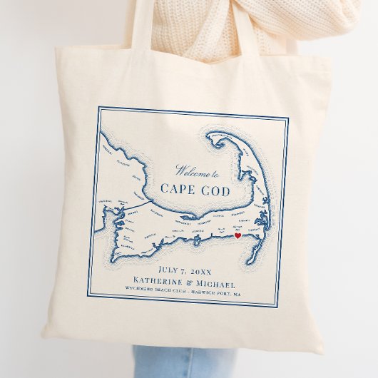 Tote Bag Wychmere Harwich Port MA Faveur de mariage Bienven