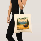 Tote Bag Wyoming vintage (Devant (produit))