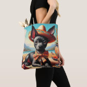 Tote Bag Xoloitzcuintle vintage (De près)