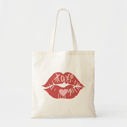 Tote Bag XOXO Lips Saint Valentin (Devant)