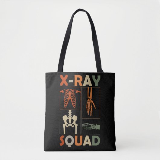 Tote Bag Xray Skeleton Bones Radiologiste drôle Radiologie (Devant)