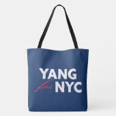 Tote Bag Yang pour le soutien électoral du maire de New Yor (Dos)