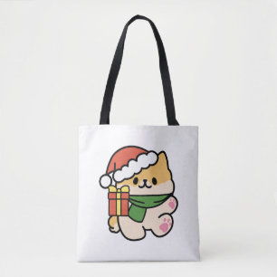 Tote Bag Yappy Howlidays - Jote Christmas Dog Cartoon