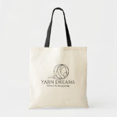 Tote Bag Yarn Dreams Minimalist Nom (Devant)