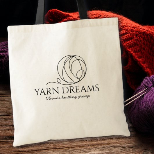 Tote Bag Yarn Dreams Minimalist Nom