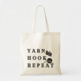 Tote Bag Yarn Hook Repeat Crochet Handmade