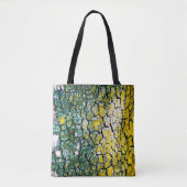 Tote Bag Yellow and Green Abstract (Devant)