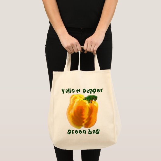 Tote Bag Yellow Bell Pepper (Devant (produit))