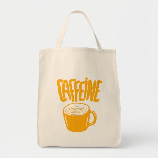 Tote Bag Yellow Caffeine (Devant)
